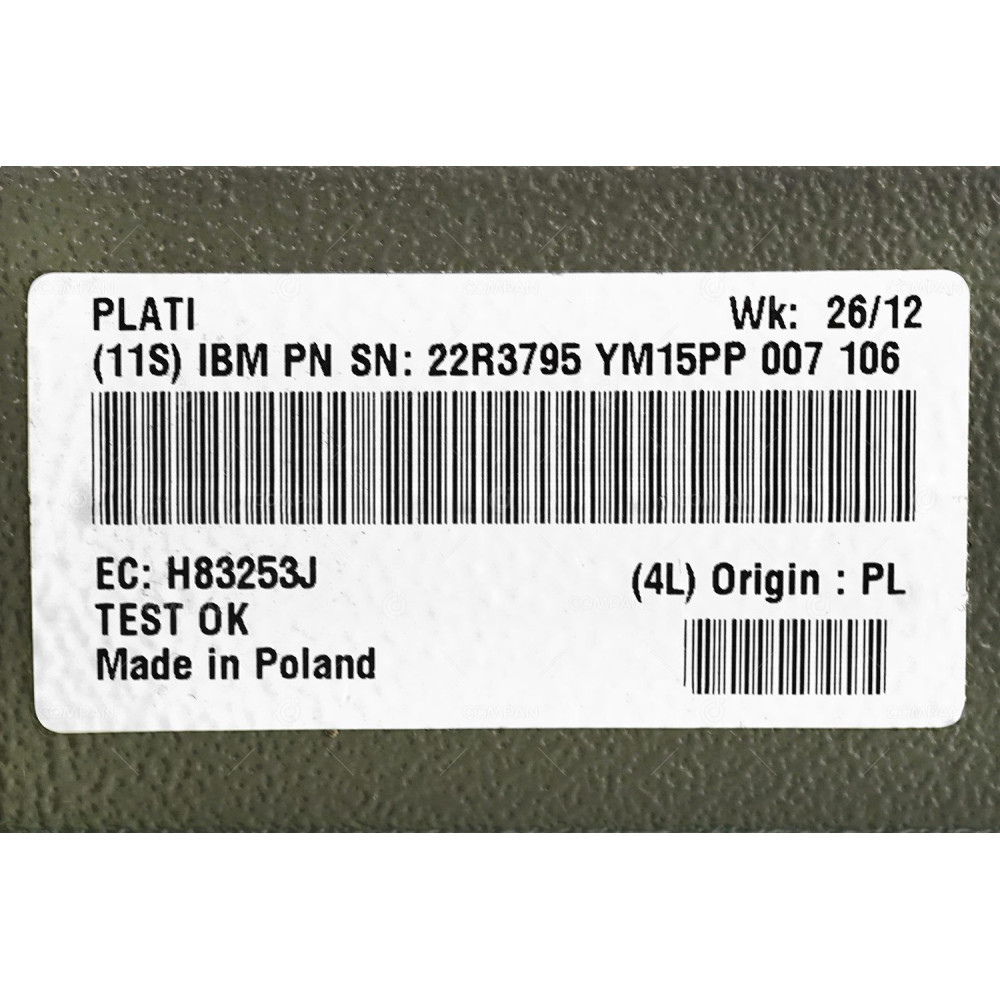 22R3795 IBM 3-PHASE 3P+N+G 16A FOR DS8000 22R3795