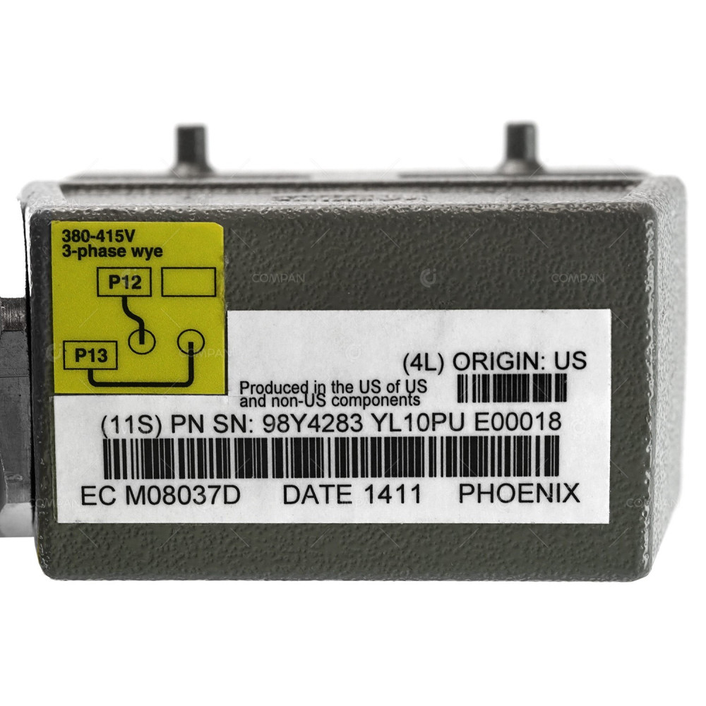 98Y4283-NO-PHASE IBM POWER CORD 3-PHASE 3P+N+G 16A FOR DS8000 WITHOUT PHASE CONNECTOR 98Y4283