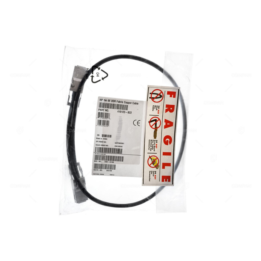 410123-B22 HP INFINIBAND 4X DDR FABRIC COPPER CABLE 1M AJIP20602001, 4061265262, ERS1-X41GB, 413133-001