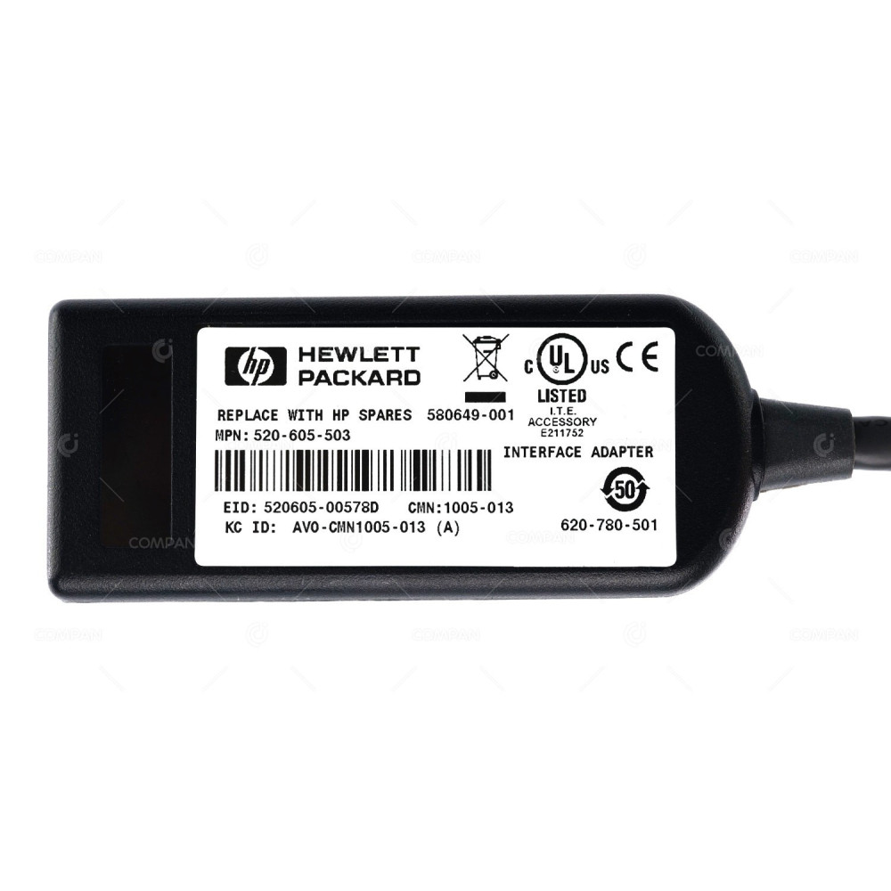 580649-001 HP KVM CONSOLE USB PS2 INTERFACE ADAPTER 520-605-503
