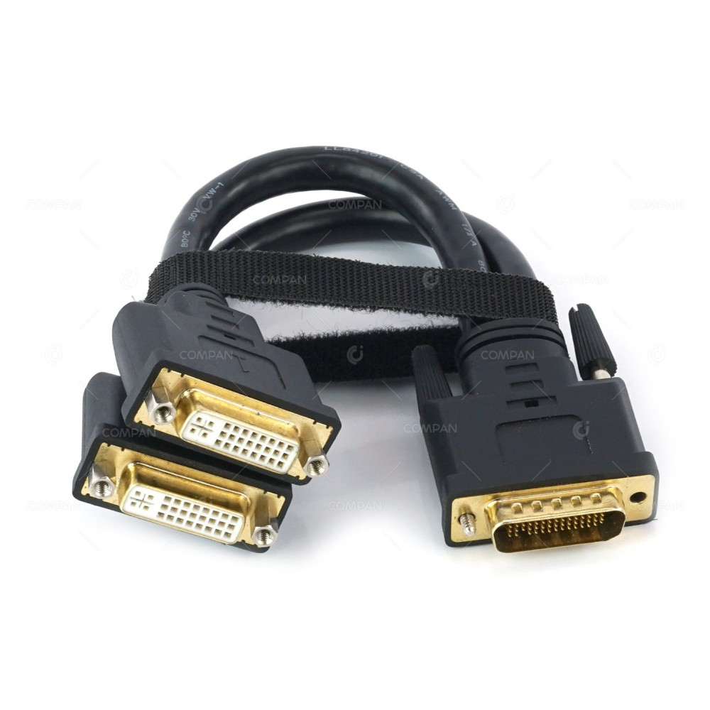 LFH59-2DVI-IDL 0.23M LFH 59 MALE TO DUAL DVI-I DUAL LINK FEMALE 0.23M CABLE -