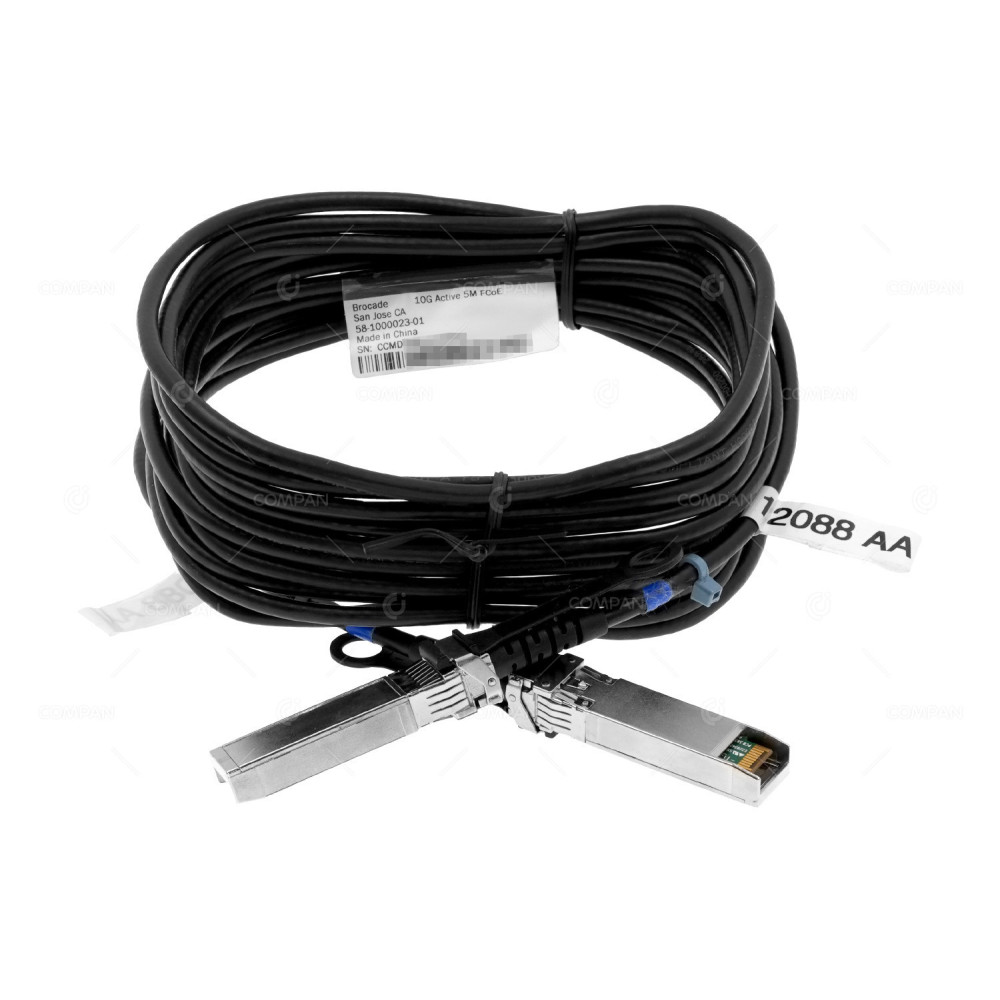 58-1000023-01 BROCADE SFP+ 10G ACTIVE FCOE DAC 5M CABLE FOR ISILON H400 SFP-10G-DAC-A5M-BRO