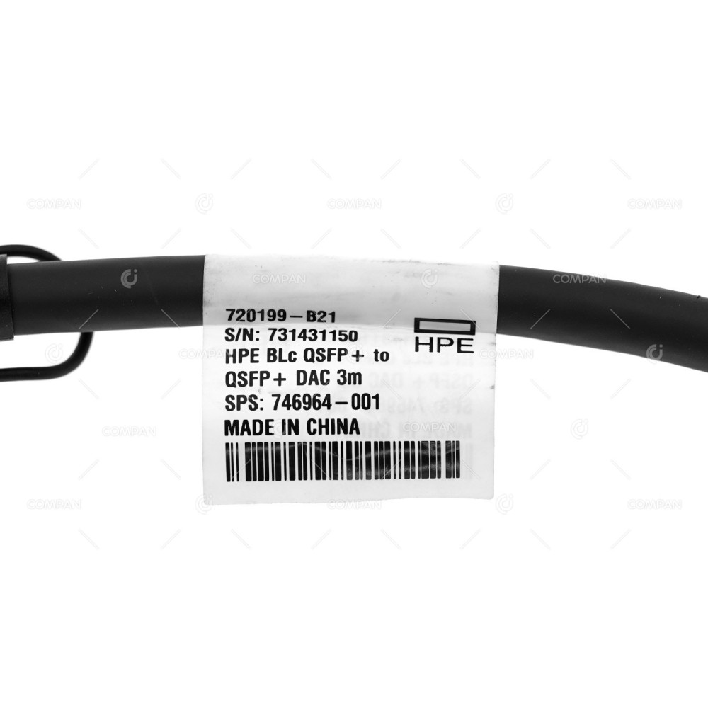 746964-001 HPE BLADESYSTEM C-CLASS 40G QSFP+ TO QSFP+ 3M DIRECT ATTACH COPPER CABLE 746964-001
