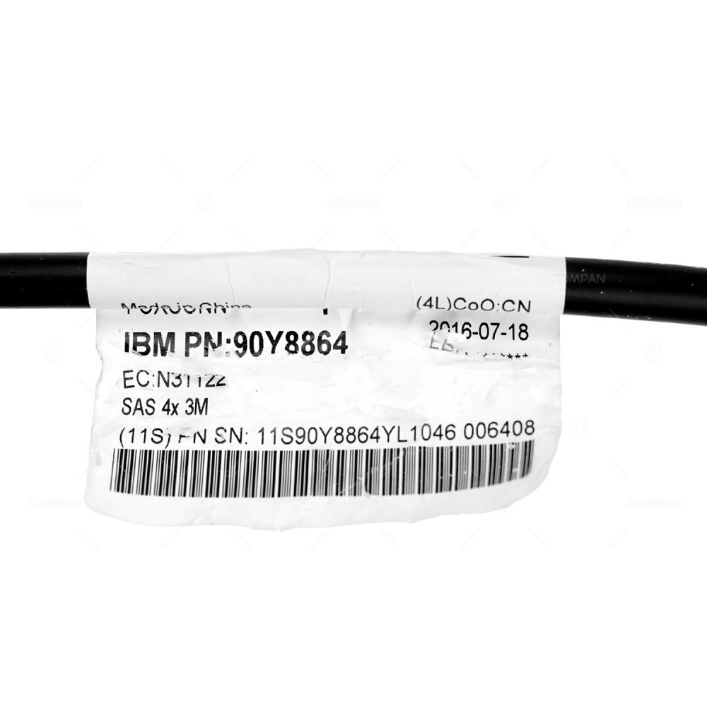 90Y8864 IBM 3M SFF-8088 TO SFF-8088 EXTERNAL MINI SAS 6G CABLE FOR EXP3000 -