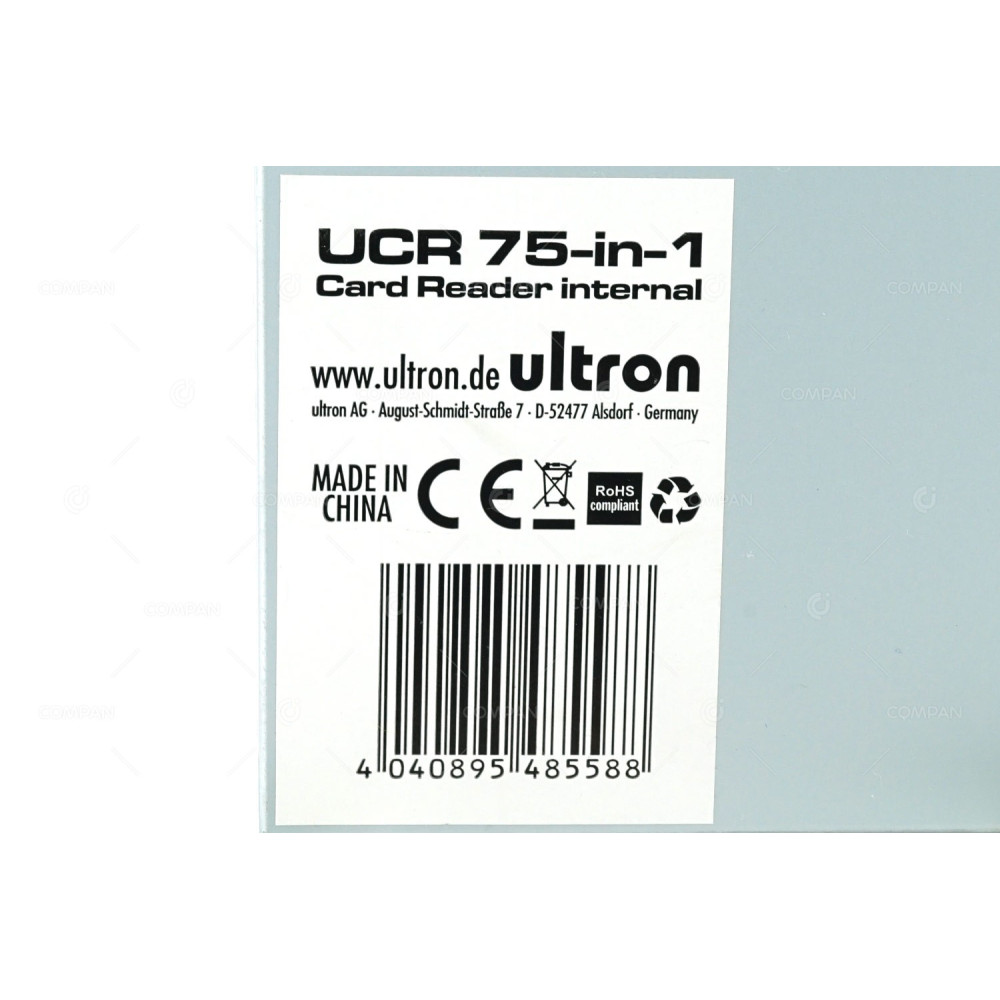 UCR 75-IN-1 ULTRON UCR 75-IN-1 CARD READER WRITER INTERNAL WITH PORT USB  3.5" -