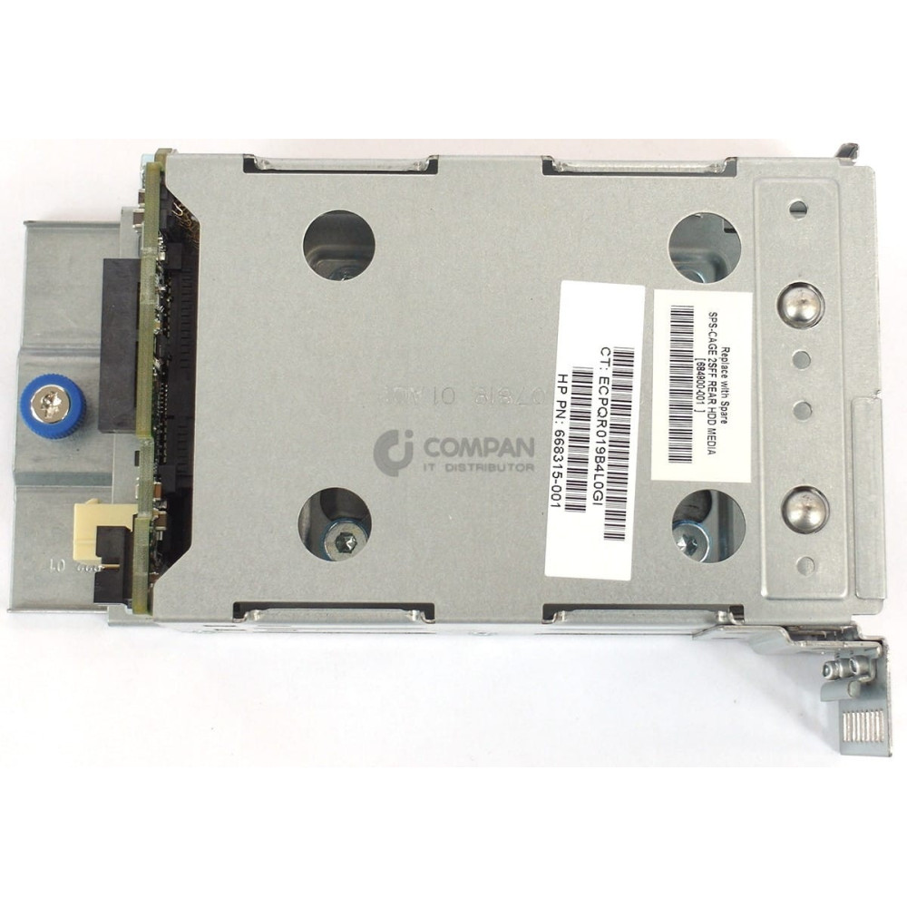 684900-001 HP 2-BAY SFF REAR HDD CAGE WITH BACKPLANE