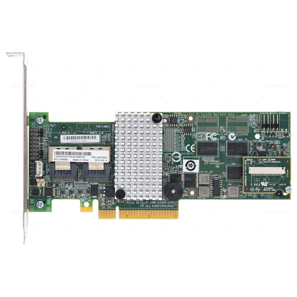 46C8929 IBM SERVERAID M5014 SAS RAID CONTROLLER FOR X3650 M3 - L3-25121-80D, M5014
