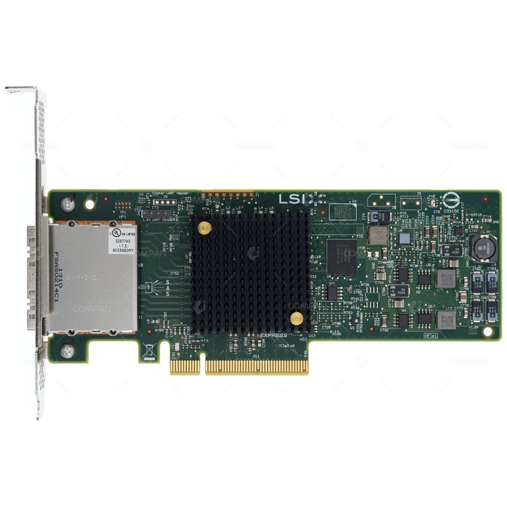 46C9011 IBM N2125 SAS SATA PCI-E 6G CONTROLLER - H3-25516-00E, SAS9207-8E