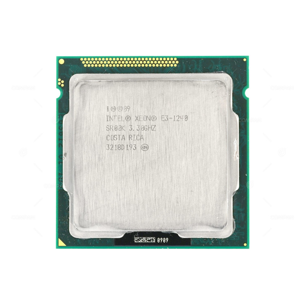 SR00K INTEL XEON E3-1240 3.30GHZ 4 CORE 8MB L3 CACHE 80W LGA1155