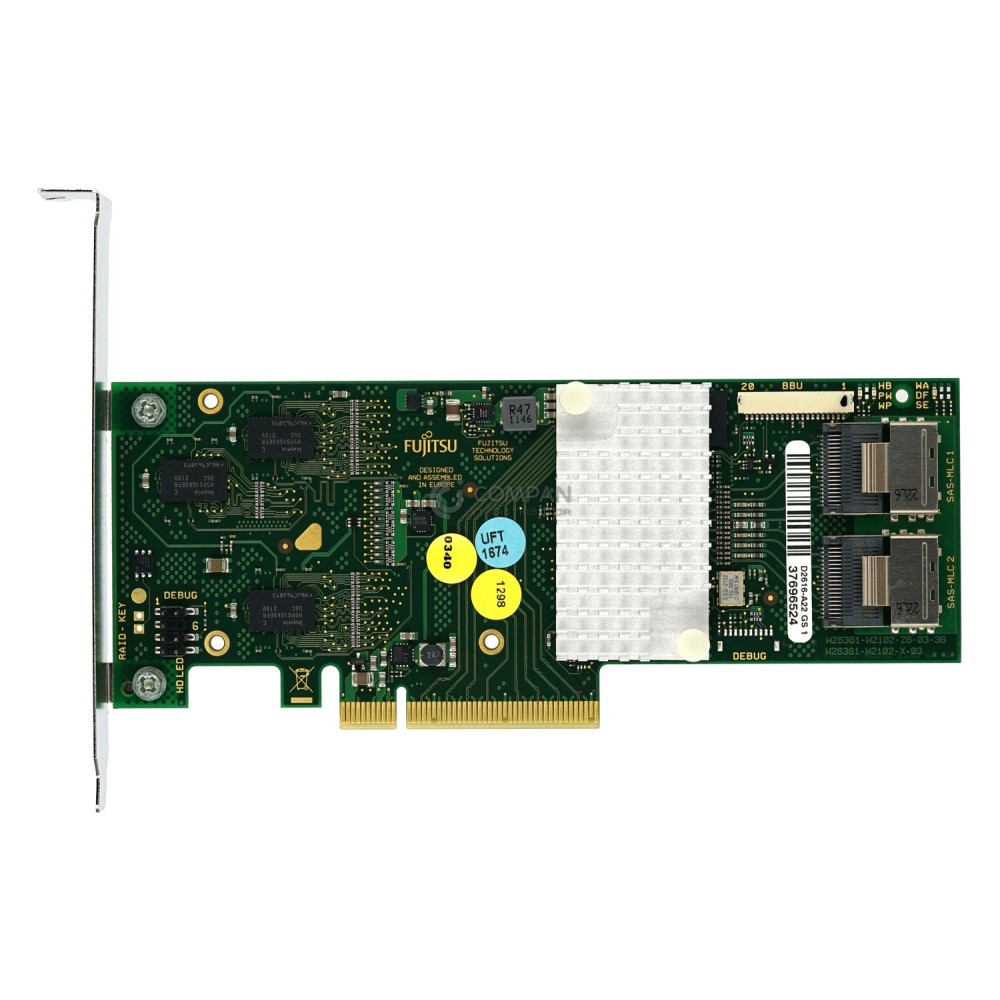 D2616-A22 FUJITSU PRIMERGY 8-PORT SAS RAID CONTROLLER 6GB 512MB