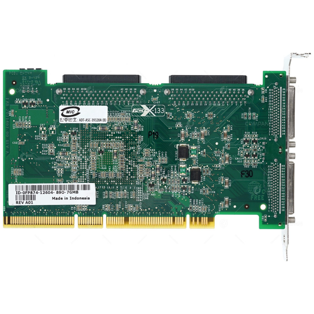 FP874 DELL U320 SCSI  DUAL CHANNEL CONTROLLER PCI-X - 0FP874