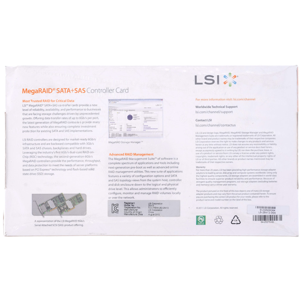 9271-4I LSI SAS 6GB MEGARAID CONTROLLER