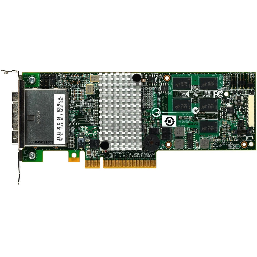 A3C40117847 LP FUJITSU 8-PORT 512MB 6G SAS RAID CONTROLLER PCIE LOW PROFILE - L3-25152-53A