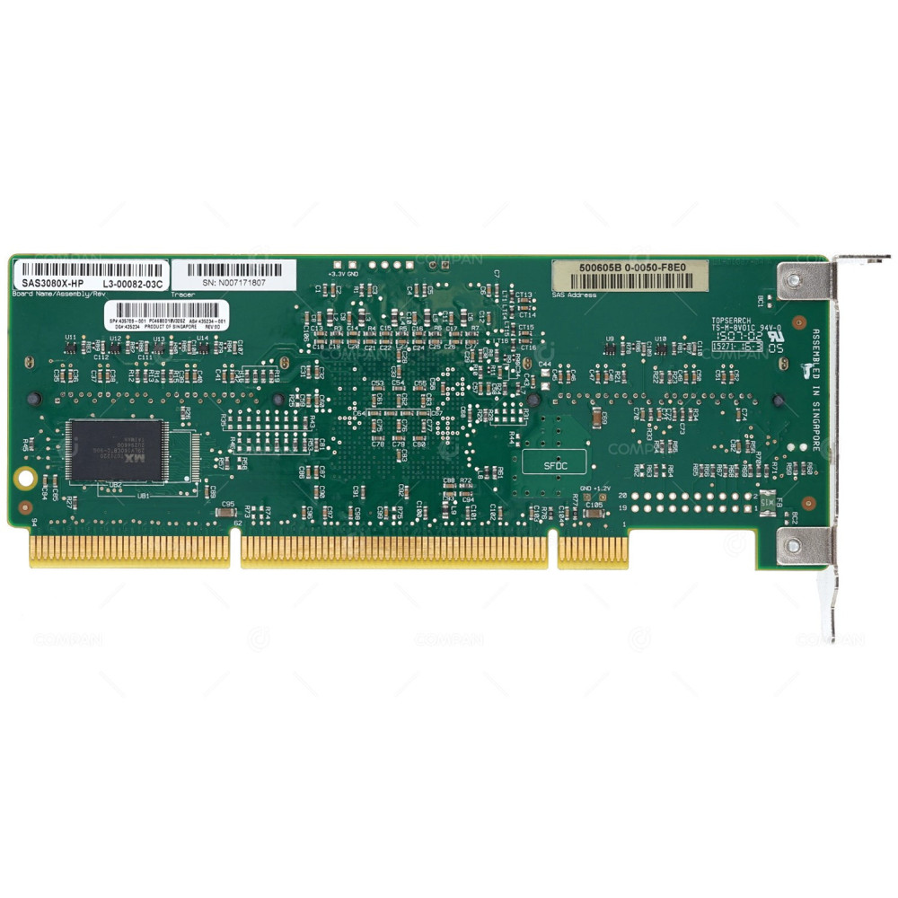 435709-001 HP RAID SAS CONTROLLER 2CHANNEL 8PORT PCI-X  LOW PROFILE - 435234-001, L3-00082-03A