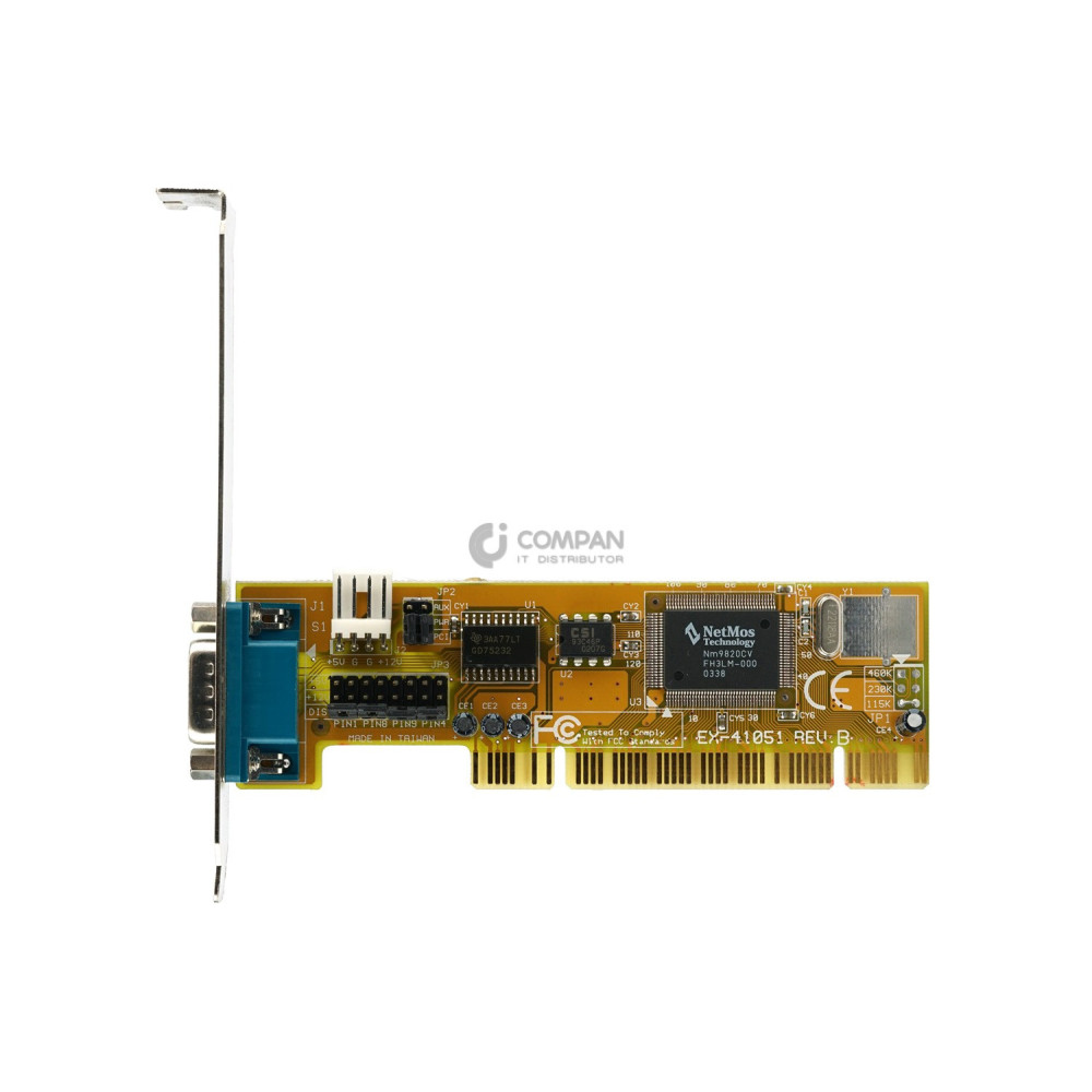 EX-41051 EXSYS  1XPORT DB9 (RS-232) PCI 32-BIT PCI-X 64-BIT CONTROLLER