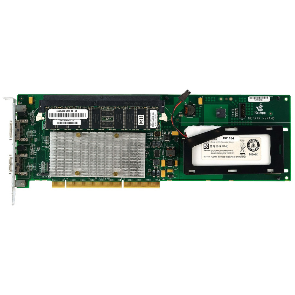 111-00199 NETAPP NVRAM5 RAID CONTROLLER WITH BATTERY AND MEMORY FOR FAS3050 110-00058