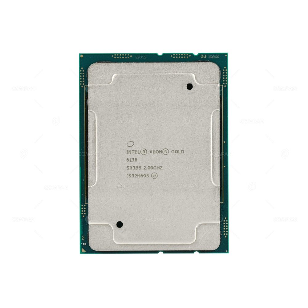 SR3B5 INTEL XEON GOLD 6138 CPU PROCESSOR 20 CORE 2.00GHZ 27.5MB L3 CACHE 125W SR3B5