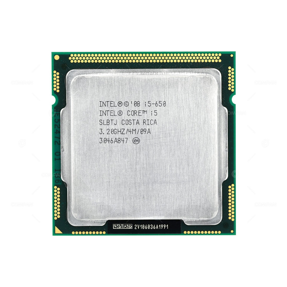 SLBTJ INTEL CORE  I5-650 2-CORE 3.2 GHZ 4MB CACHE  73W CPU -