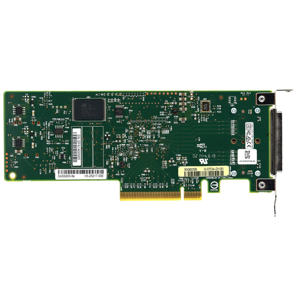 SAS9200-8E LP LSI LOGIC SAS 9200-8E 8 PORT PCI-E SAS  CONTROLLER LOW PROFILE -