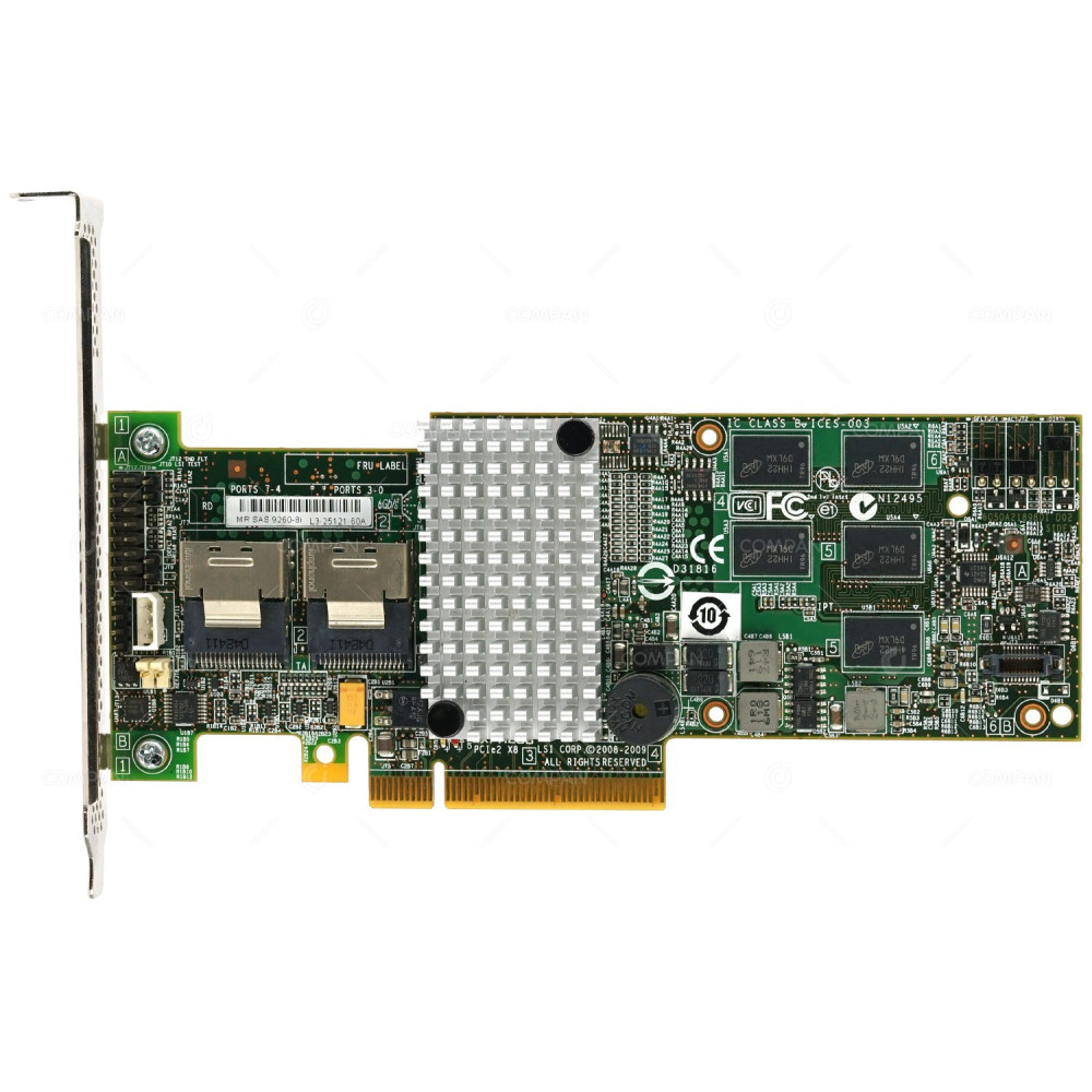 L3-25121-60A LSI 9260-8I MEGARAID 8-PORT 6GB/S PCI-E SAS SATA CONTROLLER CARD 9260-8I