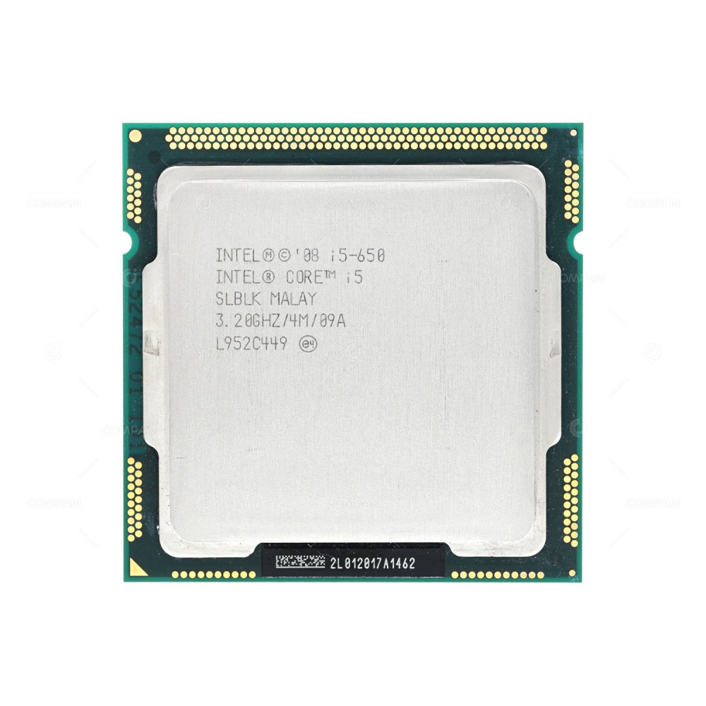 SLBLK INTEL CORE DUAL I5-650 3.2GHZ 4MB CORE L2 CACHE