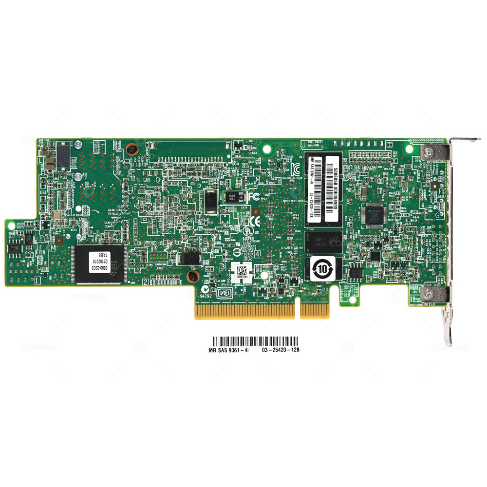 03-25420-12B LP / LSI LOGIC 12G 4-PORT SAS/SATA 3.0 RAID CONTROLLER PCI-E LP