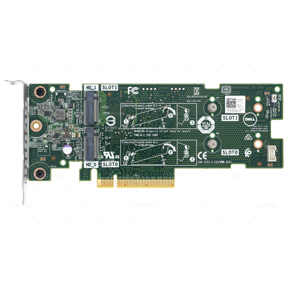 72WKY LP DELL M2 SSD CARD BOSS SATA CONTROLLER LOW PROFILE