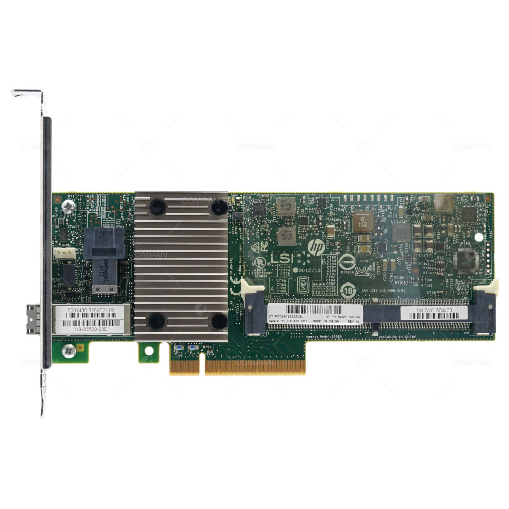 842475-001 HPE P1224 PCA 4E 4I PCI-E X8 SAS RAID CONTROLLER W/O ENCRYPTION