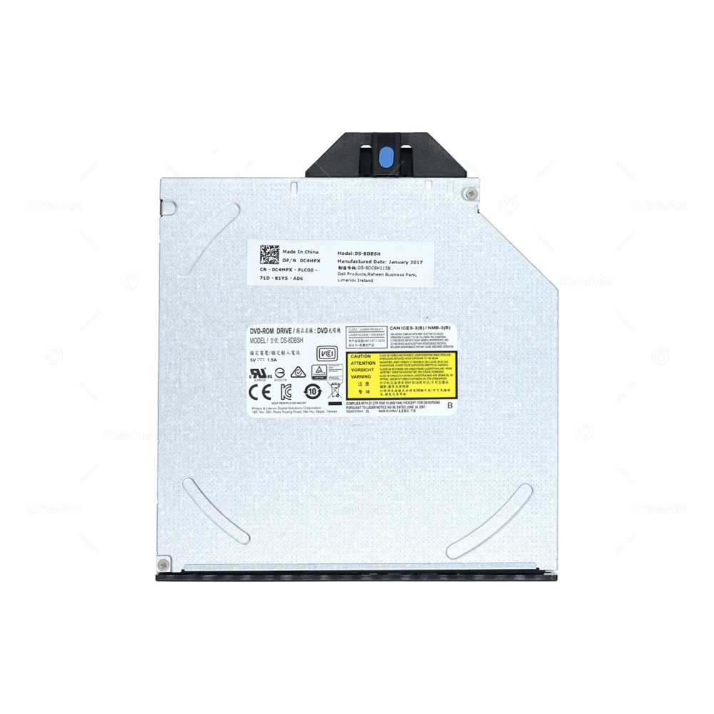 C4MPX DELL DVD-ROM 8X SATA 12.7MM 5V 1.5A SLIM OPTICAL DRIVE 0C4MPX, DS-8DBSH, DS-8DCSH115B