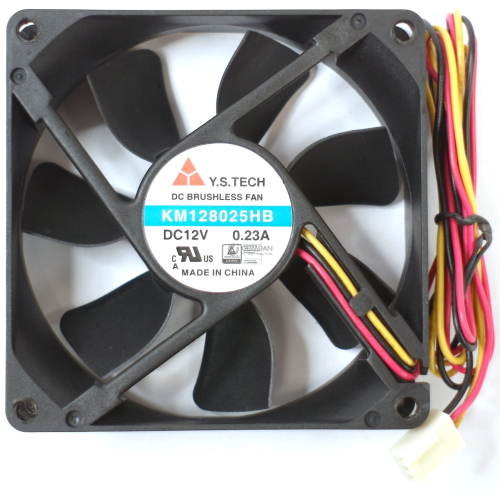 KM128025HB DC BRUSHLESS FAN KM128025HB DC12V 0.23A 3-WIRE 80X25MM