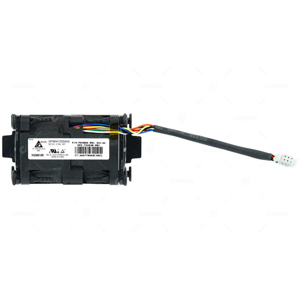 732638-001 HP FAN DC12V 2.70A FOR DL320E G8 P03866-001, GFM0412SSA02