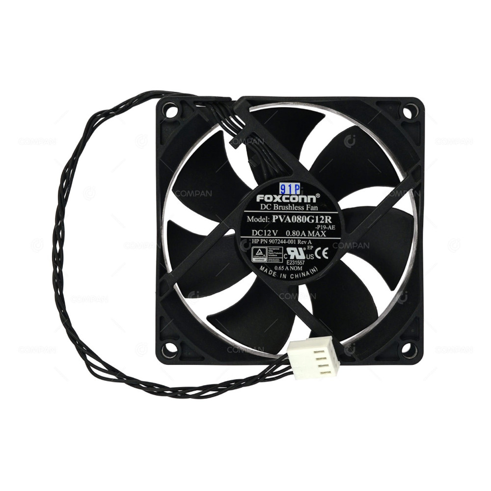 PVA080G12R FOXCONN 80MM 12V 0.80A 4 PIN FAN -