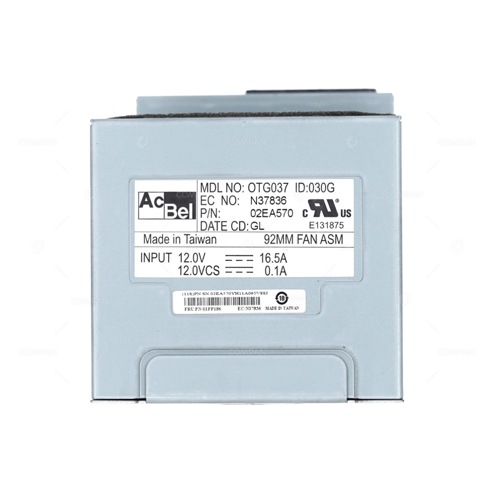 01PP186 IBM 92MM FRONT FAN FOR E950 PSERIES POWER9 02EA570