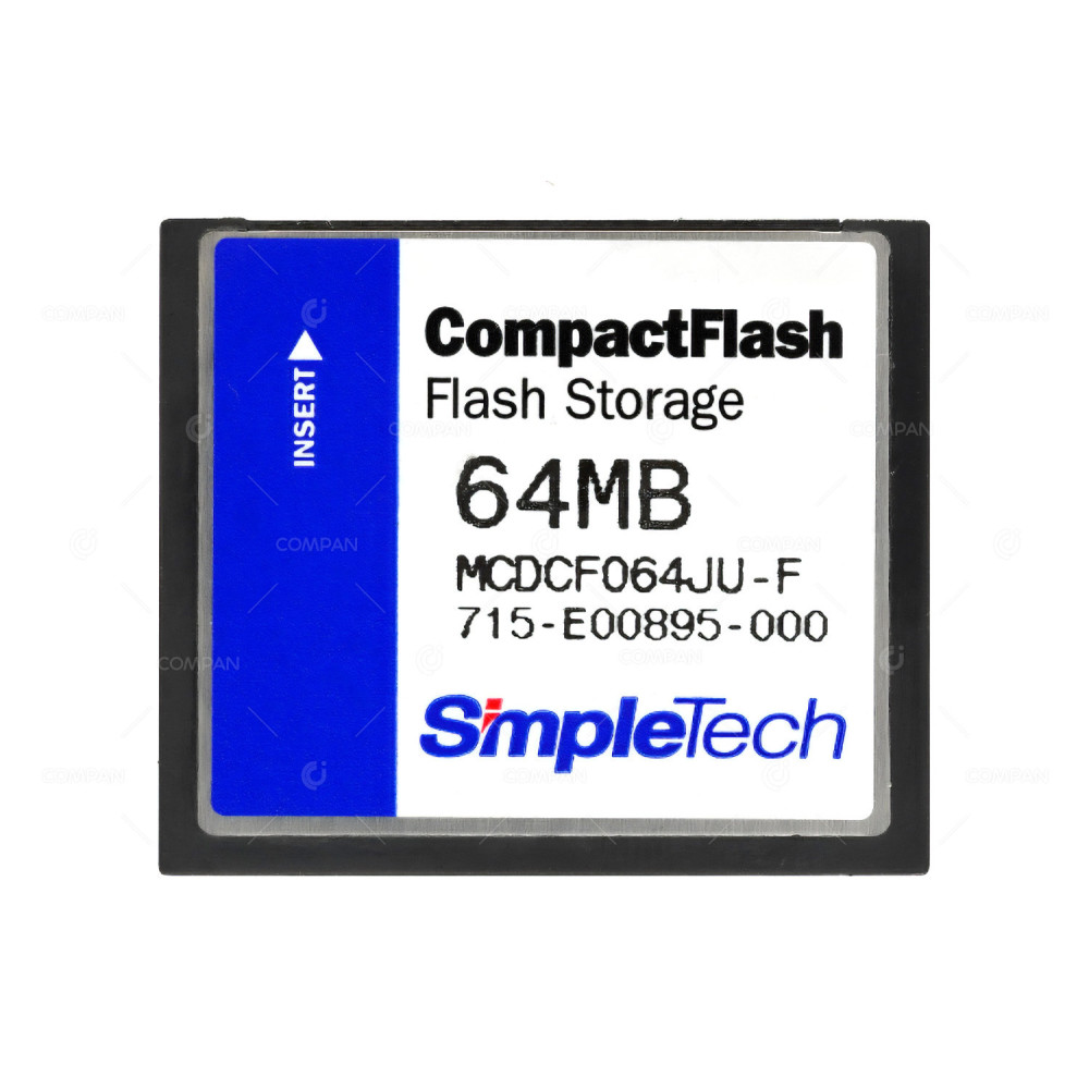 MCDCF064JU-F SIMPLETECH 64MB COMPACT FLASH CARD 715-E00895-000