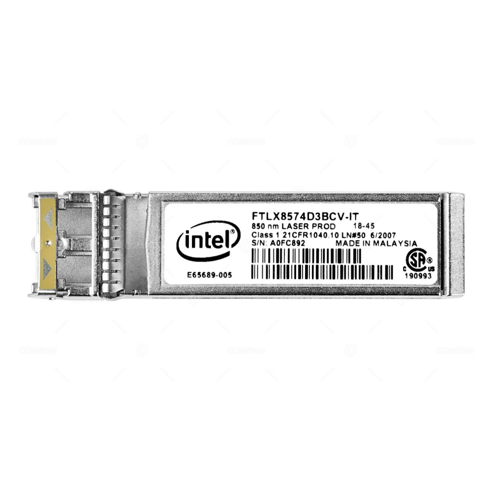 E65689-005 / INTEL 10GB FC SFP+ 850NM OPTICAL TRANSCEIVER MODULE
