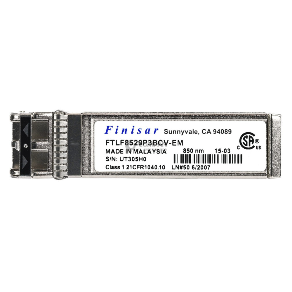 FTLF8529P3BCV-EM FINISAR 16GB 850NM FC SFP+ TRANSCEIVER MODULE