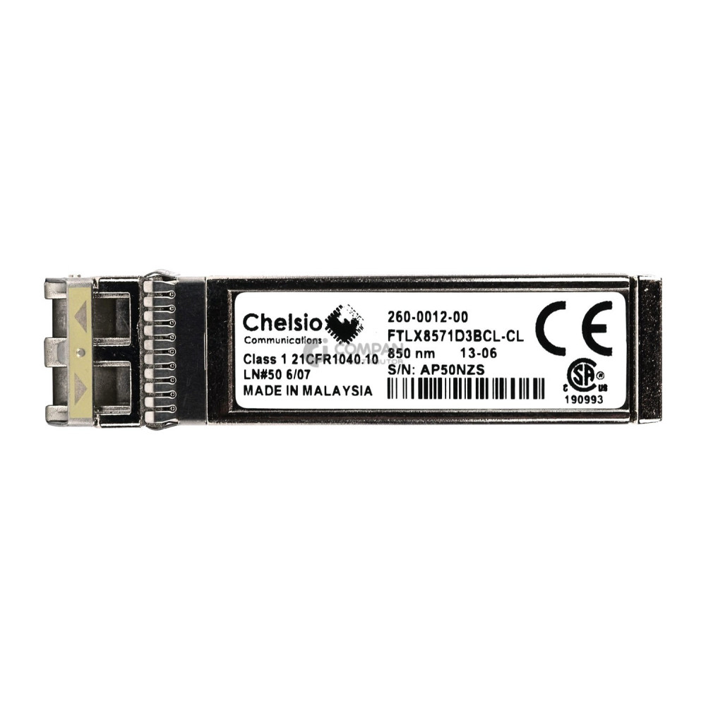 FTLX8571D3BCL-CL / CHELSIO 10GB SFP+ OPTIC TRANSCEIVER