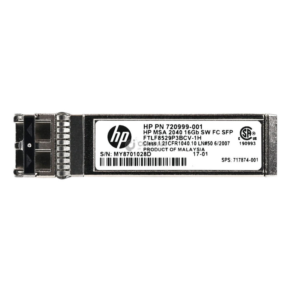 717874-001 HP 16GB SFP SW FC OPTICAL TRANSCEIVER FOR MSA2040