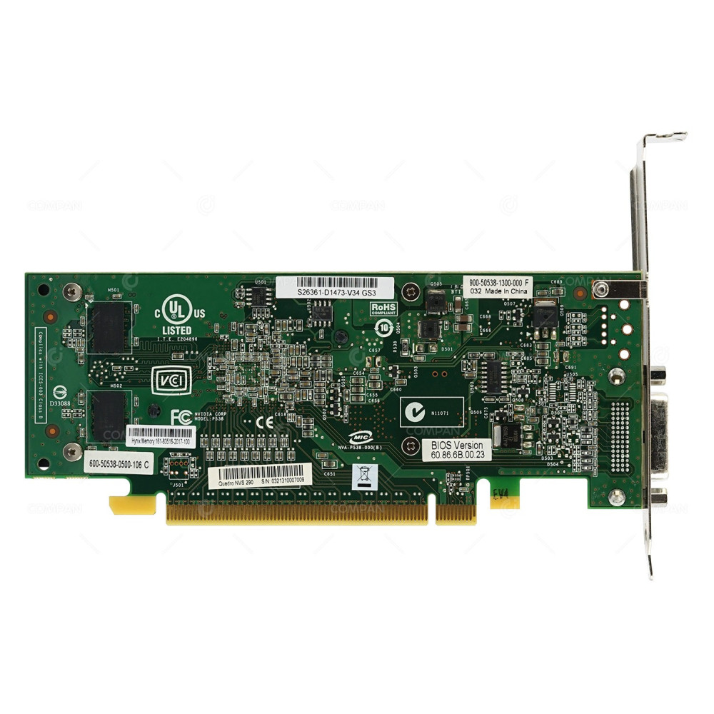 S26361-D1473-V34 FUJITSU NVIDIA QUADRO NVS 290  256MB PCIE GRAPHICS CARD S26361-D1473-V34 GS3