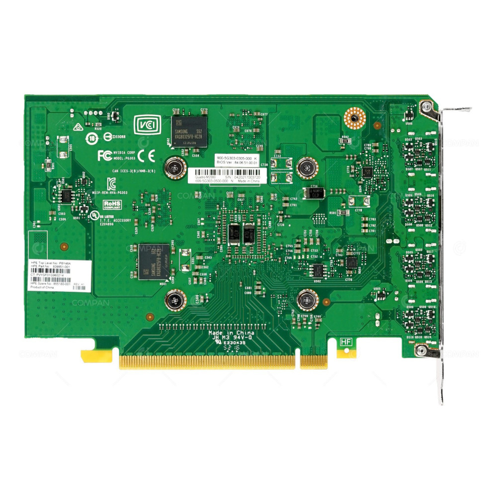 855180-001 HPE NVIDIA QUADRO M2000 QUAD DISPLAY PORT 4GB GDDR5 GPU 128 BIT CUDA 768 PCIE 3.0 X16 VIDEO GRAPHICS CARD FOR PROLIANT DL20 G9 ML30 G9 839951-001, 846379-001, 844223-001, 699-5G303-0500-000