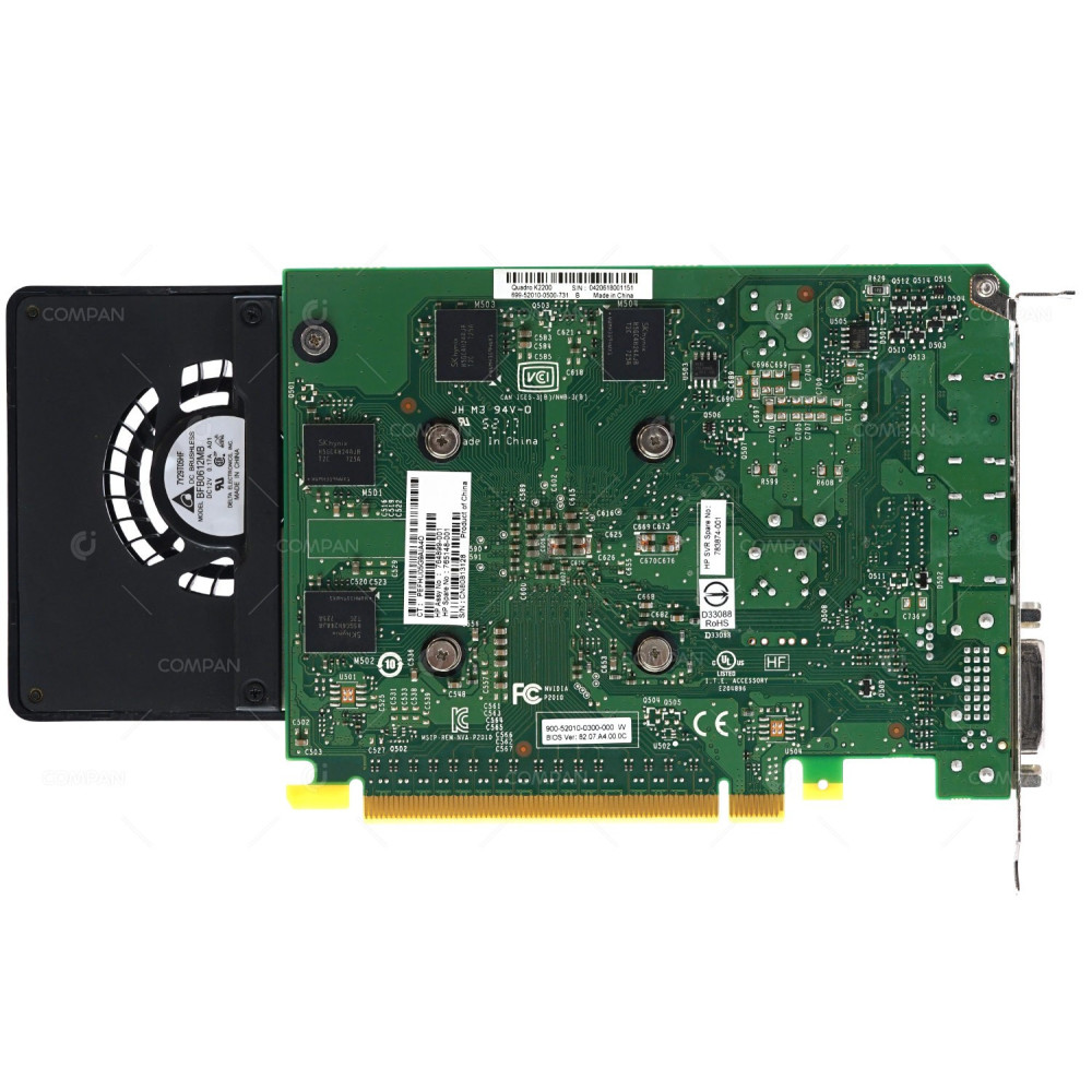 765148-001 HP NVIDIA QUADRO K2200 4GB DDR5 128 BIT PCI-E 2.0 X16 2XDP 1XDVI GRAPHICS VIDEO CARD 764899-001, 783874-001, 699-52010-0500-731