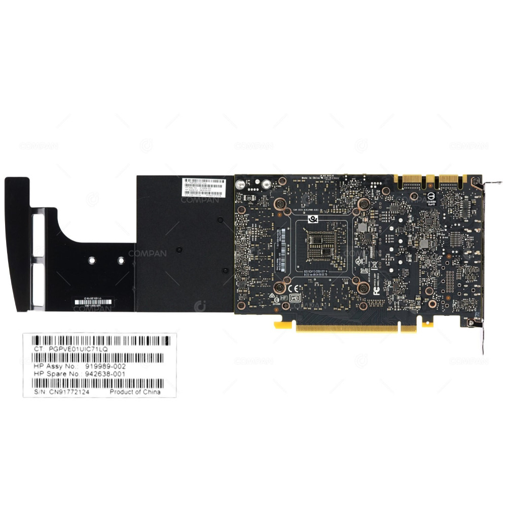 942638-001 HP NVIDIA QUADRO 8GB 256-BIT 4XDP PCI-E 3.0 X16 GDDR5 GPU GRAPHICS VIDEO CARD P4000 FOR Z8 G4 919989-002, 320-5001-000, 699-5G410-0501-210, 900-5G410-0350-001