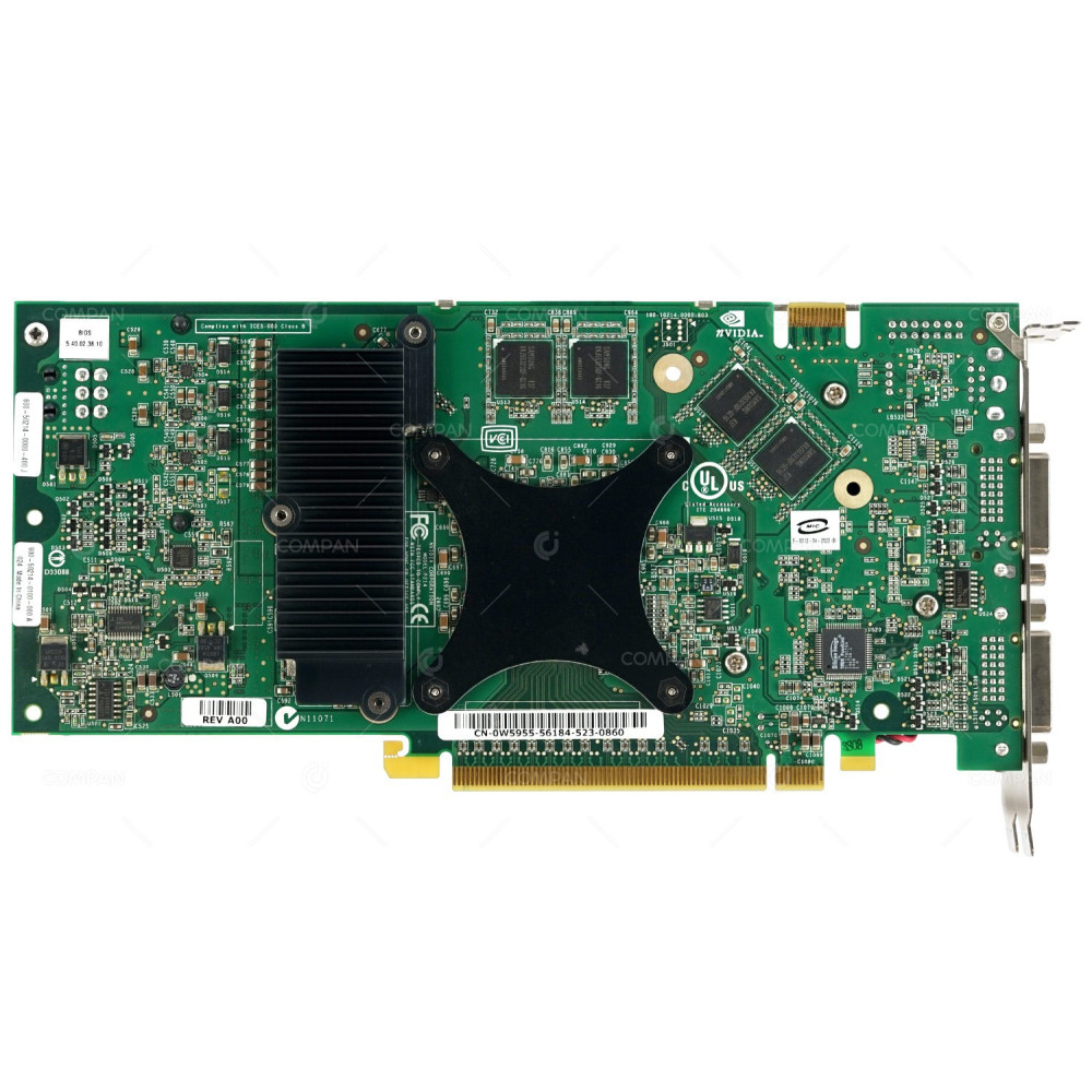 W5955 DELL NVIDIA QUADRO FX4400 512MB VRAM  DUAL DVI GRAPHICS CARD 0W5955, 600-50214-0000-400, 900-50214-D100-000