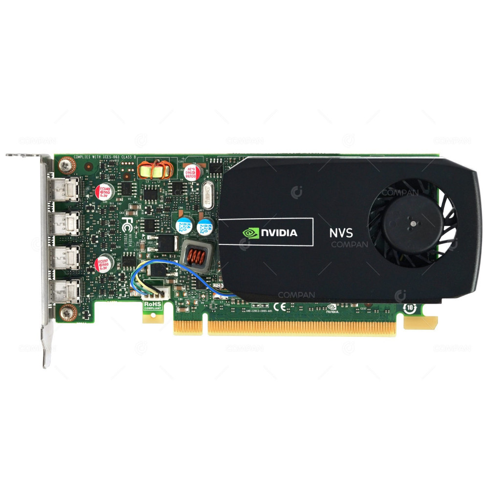 61P37 LP DELL NVIDIA NVS 510 2GB GDDR3 PCI-E 3.0 X16 QUAD MINI DISPLAY PORT VIDEO GRAPHICS CARD LOW PROFILE FOR PRECISION T1700 061P37, 699-52013-0500-120, 900-52013-0101-000