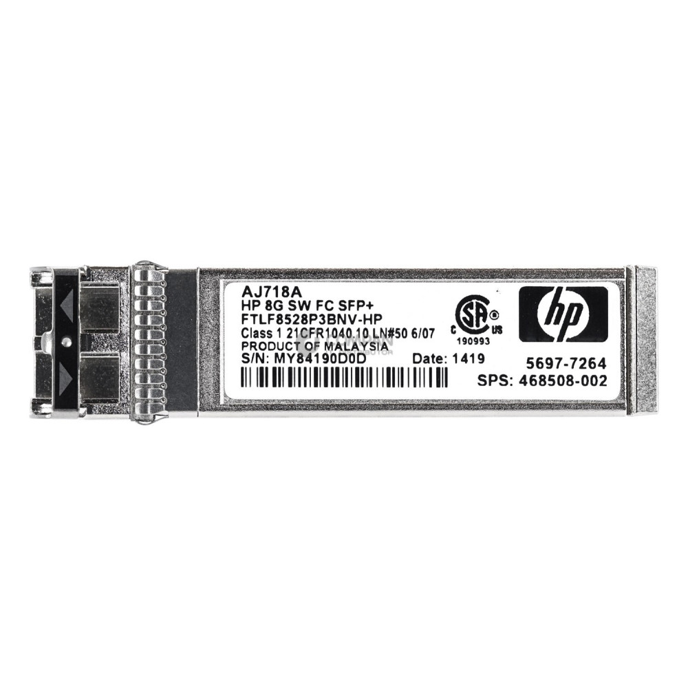 AJ718A HP 8GB SW B-SERIES FC SFP+ OPTICAL TRANSCEIVER