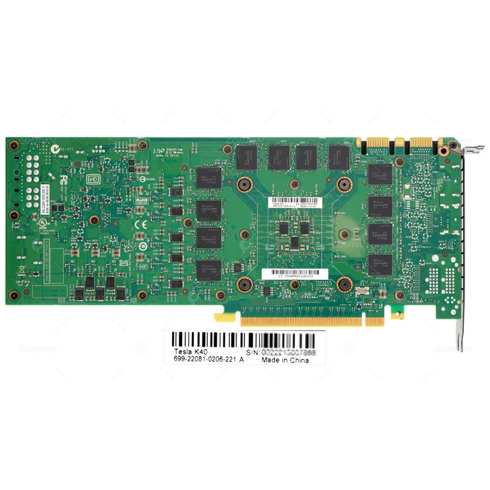 744718-001  HP NVIDIA TESLA K40 12GB GDDR5 PCIE 3.0 X16 GPU ACCELERATOR