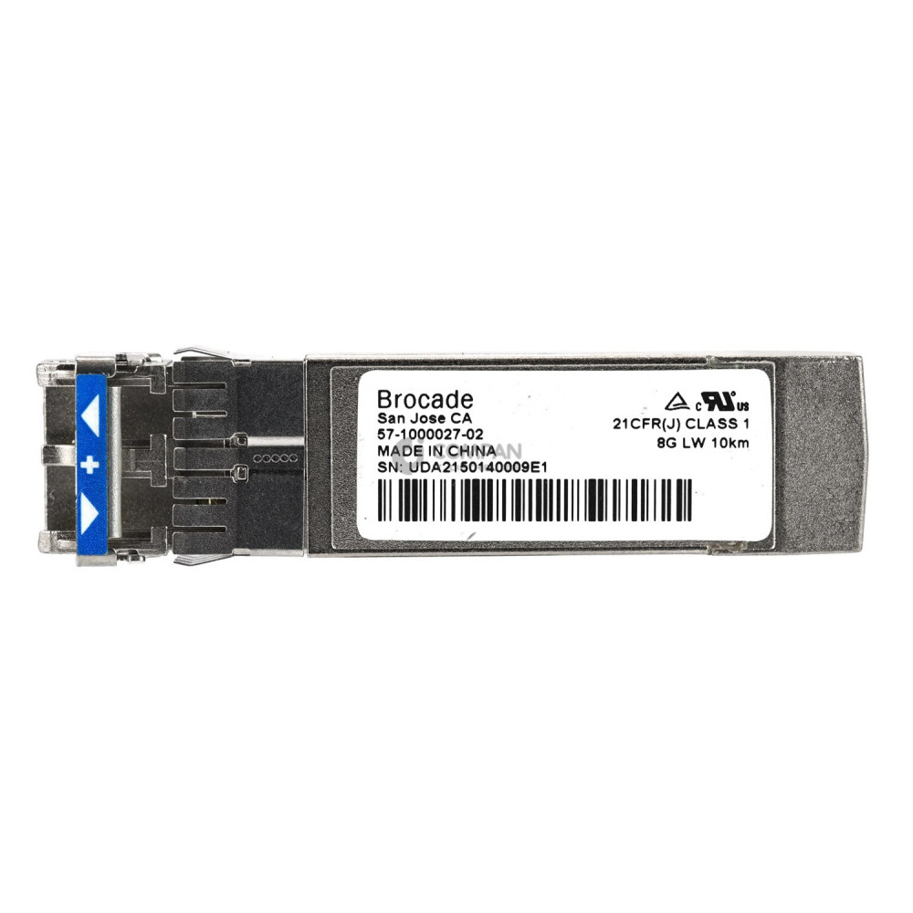 57-1000027-02 BROCADE 8GB SFP+ LW 10KM 1310NM OPTICAL TRANSCEIVER