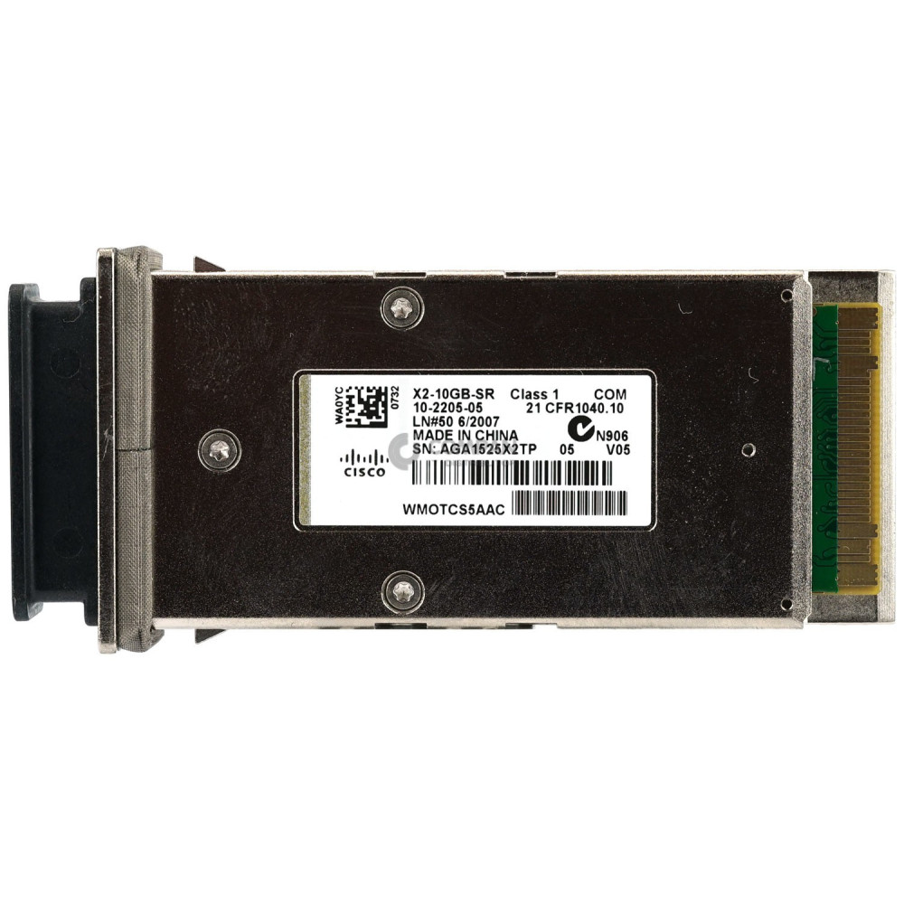 10-2205-05 / CISCO X2-10GBASE-SR 10GB V05 TRANSCEIVER MODULE / X2-10GB-SR