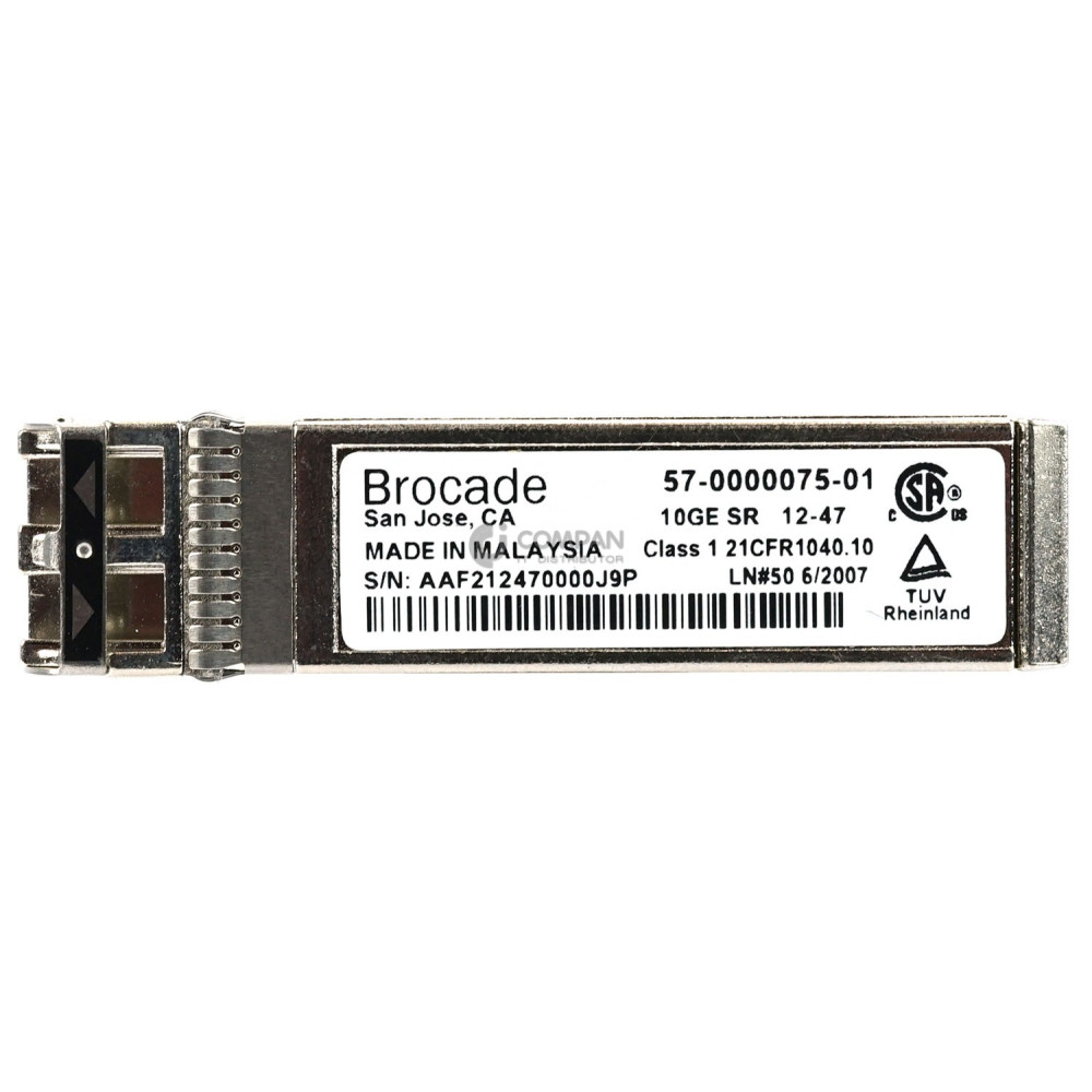 46C9297 IBM BROCADE 10GB SFP+ SR OPTICAL TRANSCEIVER 46C9246, 57-0000075-001