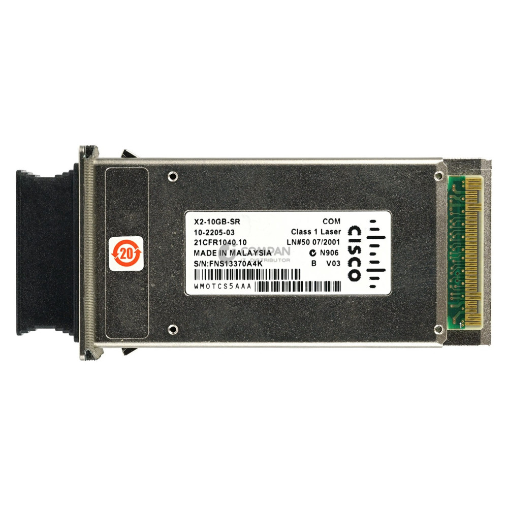 10-2205-03 / CISCO X2-10GBASE-SR 10GB V03 TRANSCEIVER MODULE / X2-10GB-SR